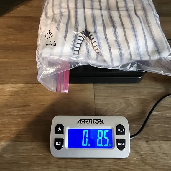 BCBGMAXAZRIA Womens Med/Large Striped V-Neck Cotton Blend Beachy Dress Cover-Up - Picture 7 of 7